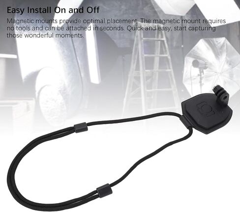 360 Degree Magnetic Chest Mount Necklace Lanyard for 3 Camera POV Selfie Holder with Adjustable Neck Strap for Action 4 in Saudi Arabia
