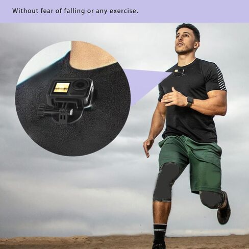360 Degree Magnetic Chest Mount Necklace Lanyard for 3 Camera POV Selfie Holder with Adjustable Neck Strap for Action 4 in Saudi Arabia