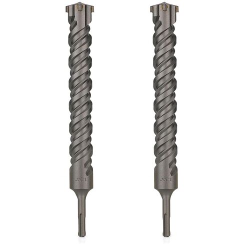 Rotary Hammer Drill Bits and Chisels Set, SDS Plus, 17PCS | Includes SDS Plus drill bits and chisels for concrete, stone and brick work, with storage case for transport and organization in Kuwait