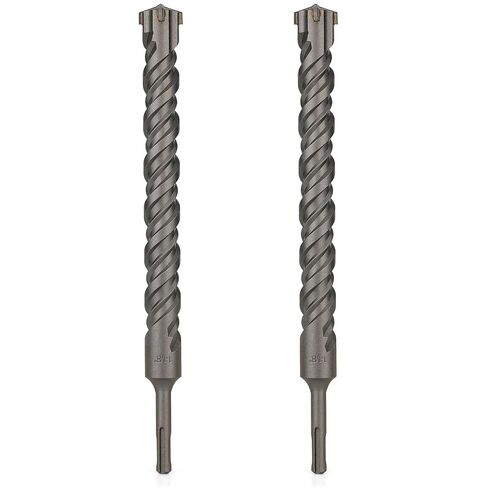 Rotary Hammer Drill Bits and Chisels Set, SDS Plus, 17PCS | Includes SDS Plus drill bits and chisels for concrete, stone and brick work, with storage case for transport and organization in Kuwait
