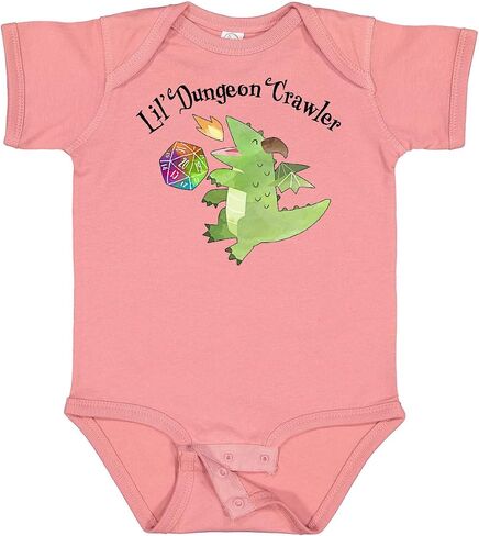 inktastic Lil' Dungeon Crawler- Cute Dragon Baby Bodysuit in Kuwait