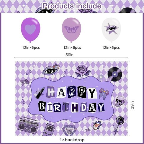 Olivia Singer Birthday Backdrop,Pop Singer Poster for Music Theme Party Decorations Kpop Birthday Supplies Background Studio Shoot Photo Props in Saudi Arabia