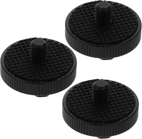 3pcs 1/4 Inch Tripod Screw Adapter with Hot Shoe Mount for DSLR Camera Rig, Metal Flash Cold Shoe Adapter Base Compatible with Camera Flash and Video Accessories in Saudi Arabia
