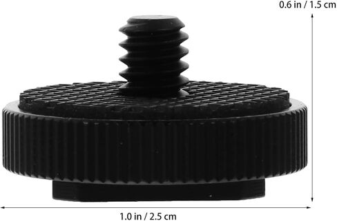 3pcs 1/4 Inch Tripod Screw Adapter with Hot Shoe Mount for DSLR Camera Rig, Metal Flash Cold Shoe Adapter Base Compatible with Camera Flash and Video Accessories in Saudi Arabia