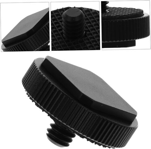 3pcs 1/4 Inch Tripod Screw Adapter with Hot Shoe Mount for DSLR Camera Rig, Metal Flash Cold Shoe Adapter Base Compatible with Camera Flash and Video Accessories in Saudi Arabia