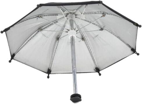Camera Hot Shoe Umbrella Shade Octagonal Canopy Reflective Lining Metal Support Silver Shaft Reduces Harsh Glare Suitable for Portraits Product Shots, Large 50cm in Kuwait