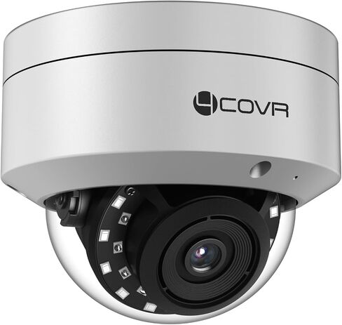 4COVR 5MP PoE Security Dome IP Camera Outdoor with Mic, LY54AX5MA | Wired Surveillance, IK10 Vandal-Proof IP67, Smart Human/Vehicle Detection, 100ft HD Night Vision, 2.8mm Lens, (NOT PTZ) in Saudi Arabia