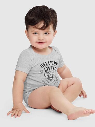 Stranger Things Hellfire Lives Baby Bodysuit - Officially Licensed in Saudi Arabia