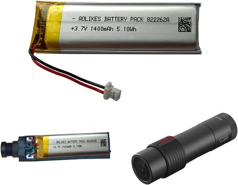 AOLIKES 3.7v 1400mAh Battery Replacement for Sena Prism Tube 4.0 Action Camera - PT10-01, SP53 Battery Replacement in Kuwait