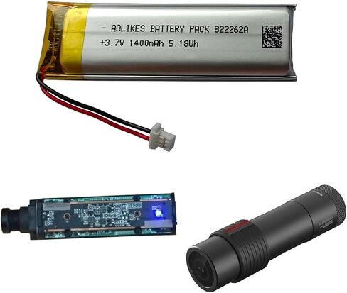 AOLIKES 3.7v 1400mAh Battery Replacement for Sena Prism Tube 4.0 Action Camera - PT10-01, SP53 Battery Replacement in Kuwait