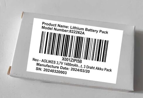 AOLIKES 3.7v 1400mAh Battery Replacement for Sena Prism Tube 4.0 Action Camera - PT10-01, SP53 Battery Replacement in Kuwait