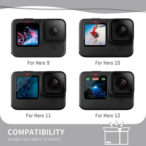Hero 12/11/10/9 Battery 2-Pack 2000mah Compatible for Hero 12 11 10 9 Black Original Batteries Accessories Enduro Upgrade Capacity Battery 3.85V 7.7WH in Kuwait