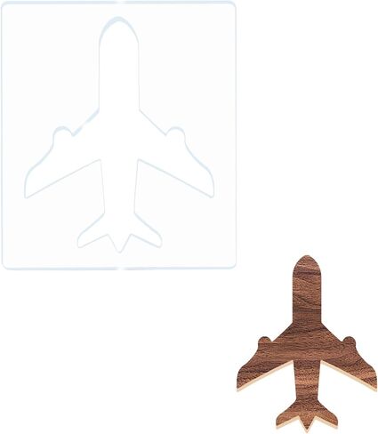 Helmet Router Templates, 5.9 x 6.7 inch Reusable Airplane Design Tool，Acrylic Woodworking Stencil for Woodworking Gift, Airplane Lovers, Home Decor, Kitchen Use, DIY,Carving in Saudi Arabia