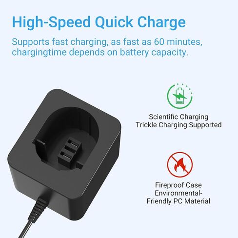 7.2V-18V Charger for Black and Decker PS120 PS130 PS140 PS145 Battery | Compatible with Black & Decker 7.2V 9.6V 12V 14.4V 18V Ni-MH/Ni-Cd Pod Style Batteries in Kuwait