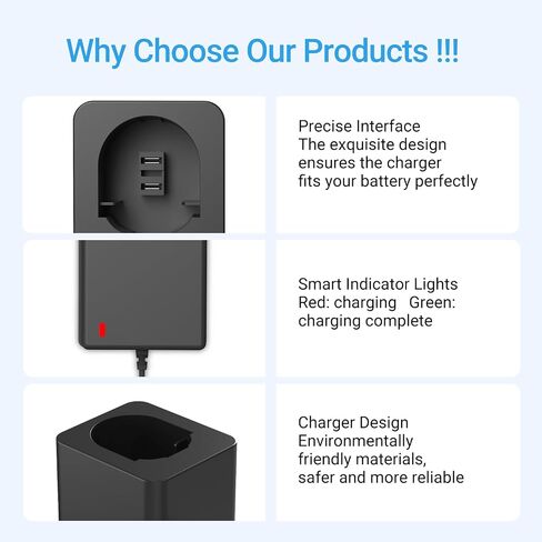 7.2V-18V Charger for Black and Decker PS120 PS130 PS140 PS145 Battery | Compatible with Black & Decker 7.2V 9.6V 12V 14.4V 18V Ni-MH/Ni-Cd Pod Style Batteries in Kuwait