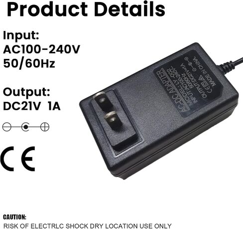 21V Lithium Battery Charger, for 20V 21V Power Tools | Compatible with Mini Chainsaw Pole Saws Cordless Leaf Blower 21V Electric Wrenches Power Tools Battery Charger with LED Indicator. in Saudi Arabia
