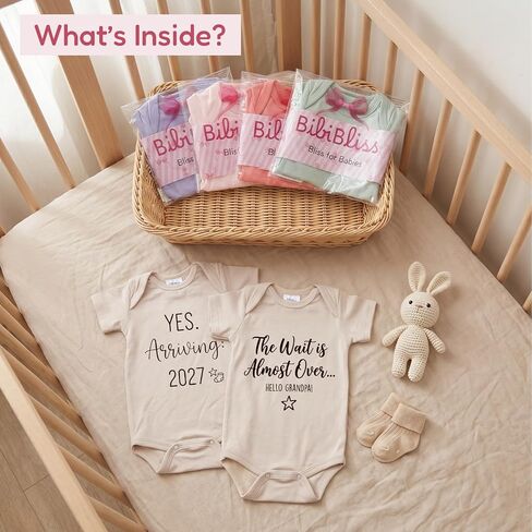 Grandma's Answered Prayer Pregnancy Reveal Infant Bodysuit,0-4 Months Baby Announcement Onesie, Baby Coming Soon Reveal Ideas for Grandpa (oat) in Saudi Arabia