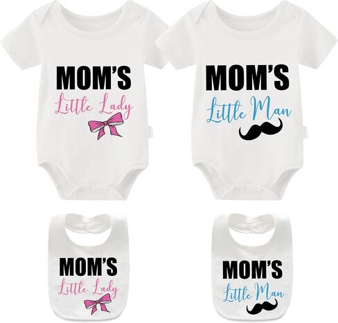 YSCULBUTOL 2-Pack Baby Twins Bodysuits Family Matching Clothes Infant Twin Romper Funny Unisex Toddler Outfits in Saudi Arabia