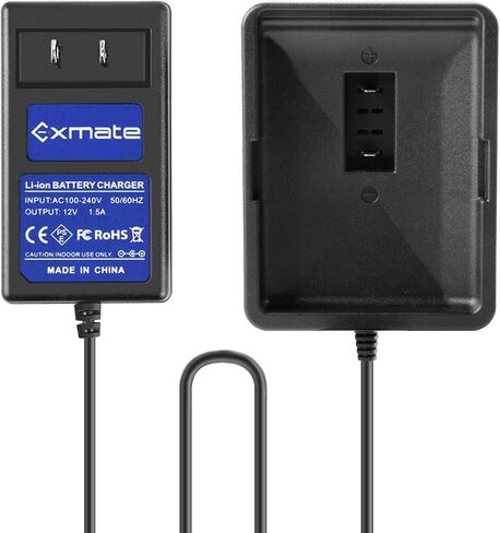 Exmate 12V Charger for Ryobi CB120L CB121L C123D BPL-1220 130503001 130503005 Pod Style Battery (Not for Ni-MH/Ni-Cd Battery) in Saudi Arabia