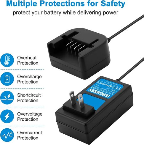 20V Li-ion Charger Compatible with Porter-Cable PCC681L PCC685L | PCC680L PCC682L PCC692L PCC691L PCC699L Also for Black & Decker LBXR20 LB20 LBX20 in Kuwait