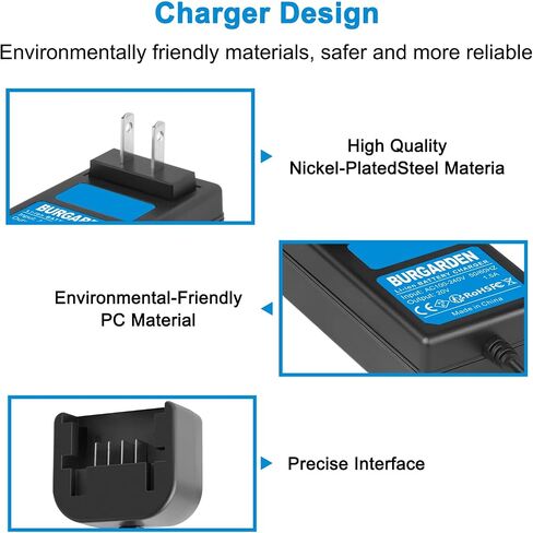 20V Li-ion Charger Compatible with Porter-Cable PCC681L PCC685L | PCC680L PCC682L PCC692L PCC691L PCC699L Also for Black & Decker LBXR20 LB20 LBX20 in Kuwait