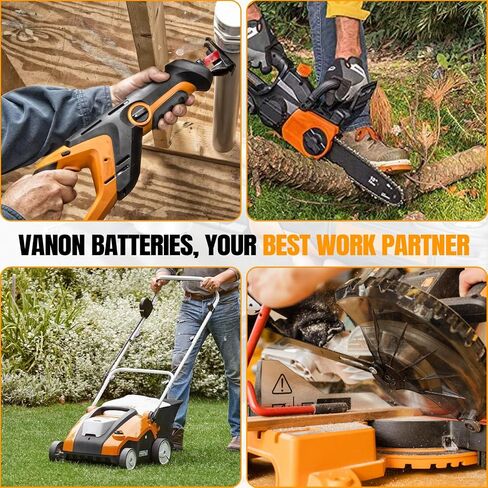 VANON 2Packs 7.0Ah 20V WA3520 Replacement for Worx 20V Battery | WA3520, WA3575, WA3578, WA3525, WA3742, WG151s, WG251s, WG890 Compatible with Worx 20 Volt Power Tools in Saudi Arabia