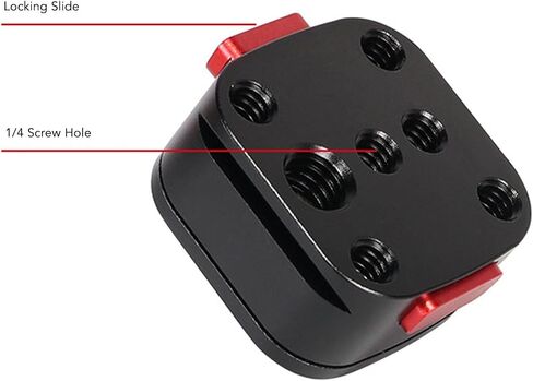 Mini Arrow Storage Case Plate Lightweight Durable for Camera Monitors Tripods Microphones Aluminum Alloy 1 Unit in Saudi Arabia