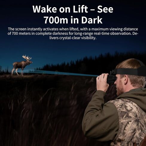 3D VR Infrared Night Vision Goggles - 7-Level IR Head Mounted Binoculars with Auto Wake, 36MP UHD Photos, 4K Video, Built-in Large Screen,6X Zoom, 2×32GB TF Card for Camping Surveillance in Saudi Arabia