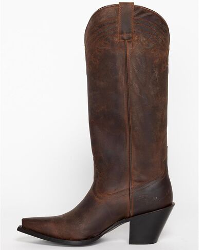 Women's Women'S Charlene Tall Western Boot Snip Toe Brown 8 1/2 M US in Saudi Arabia