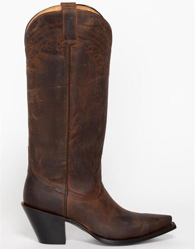 Women's Women'S Charlene Tall Western Boot Snip Toe Brown 8 1/2 M US in Saudi Arabia