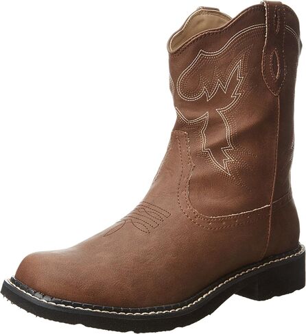 ROPER Womens Chunk Rider Embroidery Round Toe Casual Boots Ankle Low Heel 1-2" in Saudi Arabia