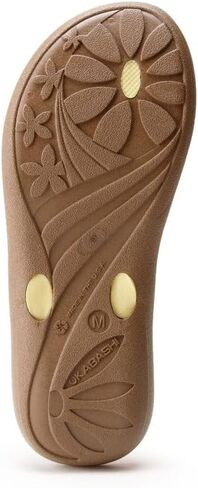 OKABASHI Women's Breeze Flip Flop Sandals, Toffee/Copper, Medium-Large in Saudi Arabia