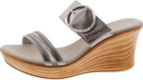 ONEX Women's Cynthia Wedge Sandal,Pewter,8 in Saudi Arabia