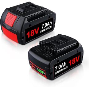 VANON 2 Pack Li-ion BAT609 7000mAh Replacement for Bosch 18V Battery | BAT618 BAT609 BAT622 BAT609G BAT618G BAT619 BAT619G BAT610G Cordless Power Tool Battery in Kuwait