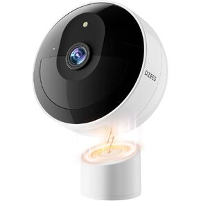 Dzees 2K Magnetic Security Camera, Battery Powered Wireless Outdoor Camera | Magnetic no-drill installation with 2.4GHz WiFi, color night vision, human detection, two-way talk, microSD or cloud storage in Saudi Arabia