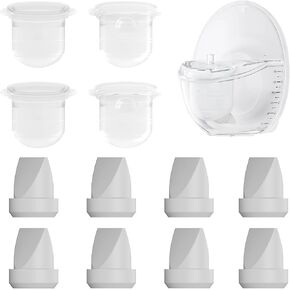 12PC M6 Breast Pump Replacement Accessories, Including 8pcs Duckbill Valve and 4pcs Diaphragms for Momcozy Mobile Style | M6, Replace for Momcozy Pump Parts, Not Original Parts, 12PC Red in Kuwait