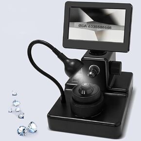 LCD Digital Microscope 1500x, Diamond Girdle Viewer w/LED Lights,50-1500X Magnification,4.3 Inch Coin,Biological Kit in Saudi Arabia