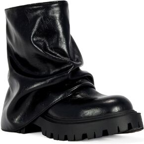 AZALEA WANG Clarke Slouch Combat Boots for Women in Kuwait
