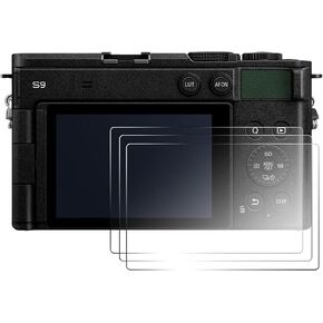 3PCS Screen Protector Compatible with Panasonic LUMIX S9 DC-S9 Camera, 0.25mm 9H Hardness Tempered Glass Screen Film, Gift for Camera Enthusiasts and Content Creators, Anti-Scratch Anti-Finger Print in Saudi Arabia