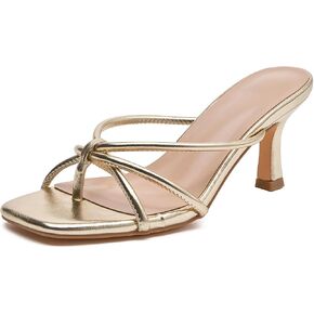 Kitten Heels for Women Strappy Comfortable Heeled Thong Sandals Square Open Toe Flip Flop Heels for Summer Dressy Casual Holiday Party Vacation in Saudi Arabia