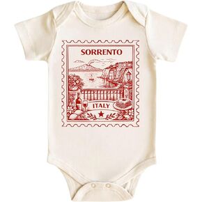 Sorrento Italy Baby Bodysuit for Boys Girls - Italy Vacation Baby Outfit - Italian Newborn Gifts in Saudi Arabia
