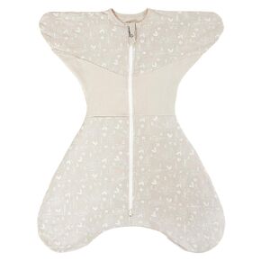 GROWNSY Swaddle Sleep Sack 3-6 Months, Starfish Design Baby Swaddle Sack, Dual-Zipper for Easy Diaper Changes, Proper Hip Development & Openable Foot Button, 12-20lbs, Deer in Saudi Arabia