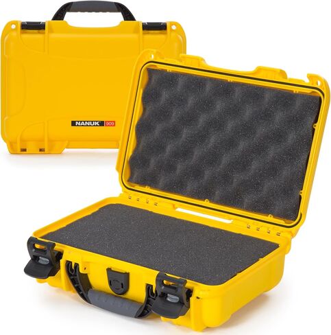 NANUK 909 Travel Hard Case with Customizable Cubed Foam – Waterproof Camera Case, 12.6" x 9" x 4.4", Lightweight, Lockable, Dustproof, Impact-Resistant & Durable Protective Case – Black in Kuwait