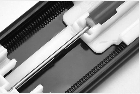 Stainless Steel Drawer Track Side Mount Ball Bearing Slider Slide Three Sections Slide Rail Inverted Slide Damping Buffer Self-Priming Silent Track Three Sections (16 Inches) in Kuwait