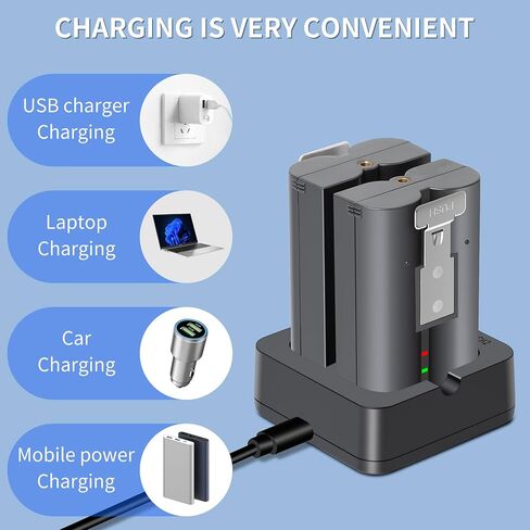 Charger Station Replacement Compatible for Video Ring-Doorbell Camera 1/2/3/3Plus/4 PN V4 Battery Model, for 2 Batteries Dual Port Charging Dock New Charger in Saudi Arabia
