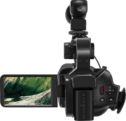 6K 64MP Camcorder Video Camera 18X Digital Zoom IR Night Vision Vlogging Camera for YouTube 4.0 Inch Touch Screen Video Camera with WiFi, Microphone, Remote Control, 64GB SD Card,Stabilizer in Saudi Arabia