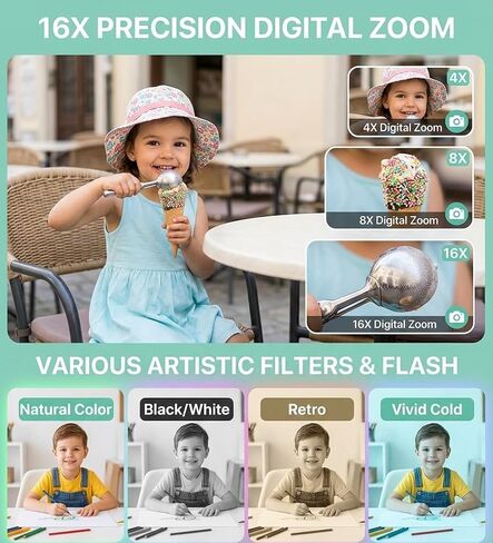 1080P 44MP Digital Camera for Kids Beginners Boys Girls Teens in Kuwait