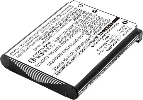 Replacement Battery for Kodak PIXPRO FZ51,PIXPRO FZ53,PIXPRO SL5,Pixpro SL5 Smart Lens,PIXPRO X53,PIXPRO X54,FZ51,FZ52,FZ53,FZ55,KLIC-7006,LB-012,660mAh in Kuwait