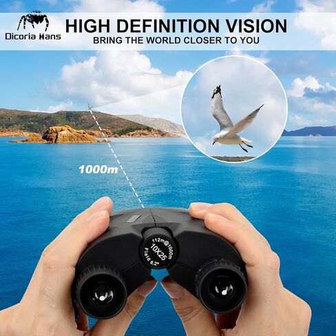 10x25 Compact Binoculars for Adults Kids, Small Binoculars for Cruise, Bird Watching, Travel, Theatre and Concerts in Saudi Arabia