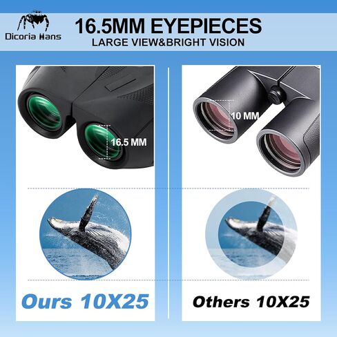 10x25 Compact Binoculars for Adults Kids, Small Binoculars for Cruise, Bird Watching, Travel, Theatre and Concerts in Saudi Arabia